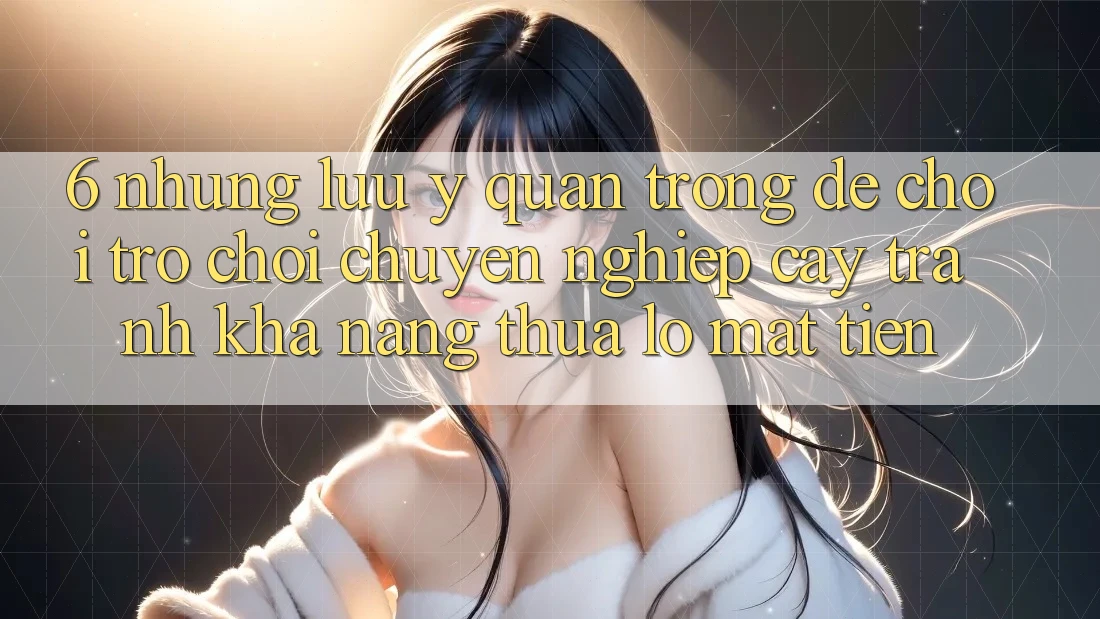 6. Những Lưu Ý Quan Trọng Để Chơi Trò chơi Chuyên nghiệp cậy, Tránh Khả năng thua lỗ Mất Tiền