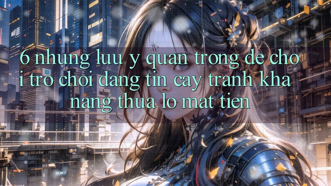 6. Những Lưu Ý Quan Trọng Để Chơi Trò chơi Đáng tin cậy, Tránh Khả năng thua lỗ Mất Tiền