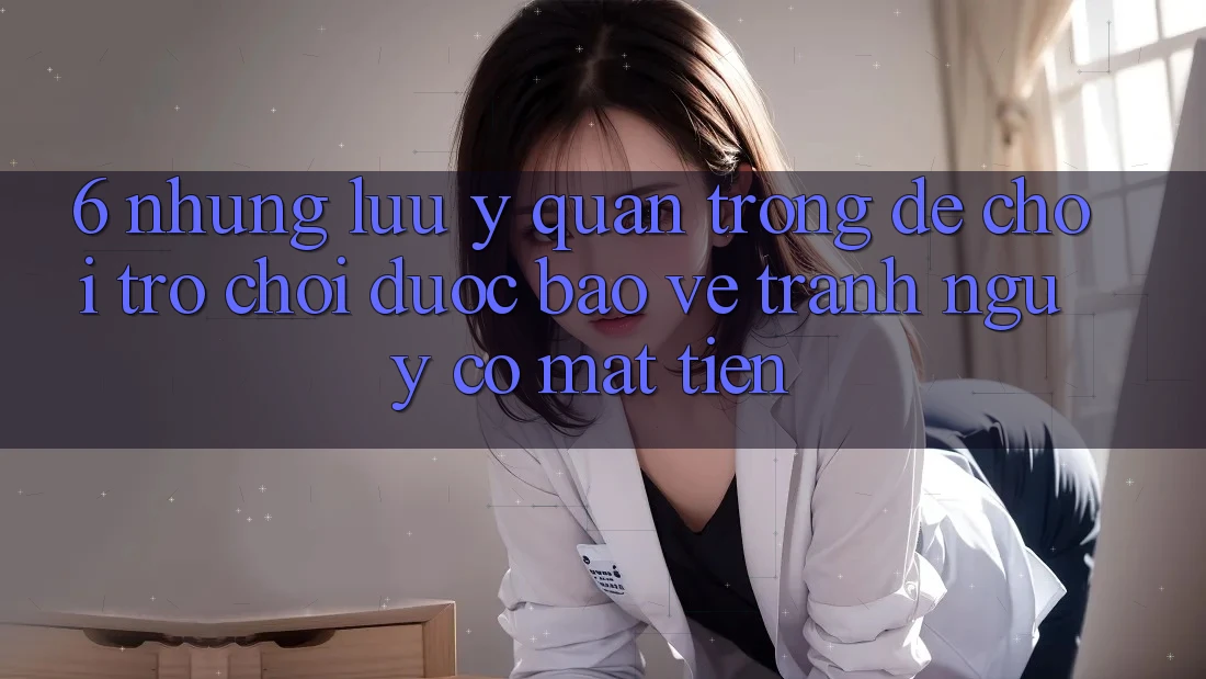 6. Những Lưu Ý Quan Trọng Để Chơi Trò chơi Được bảo vệ, Tránh Nguy cơ Mất Tiền