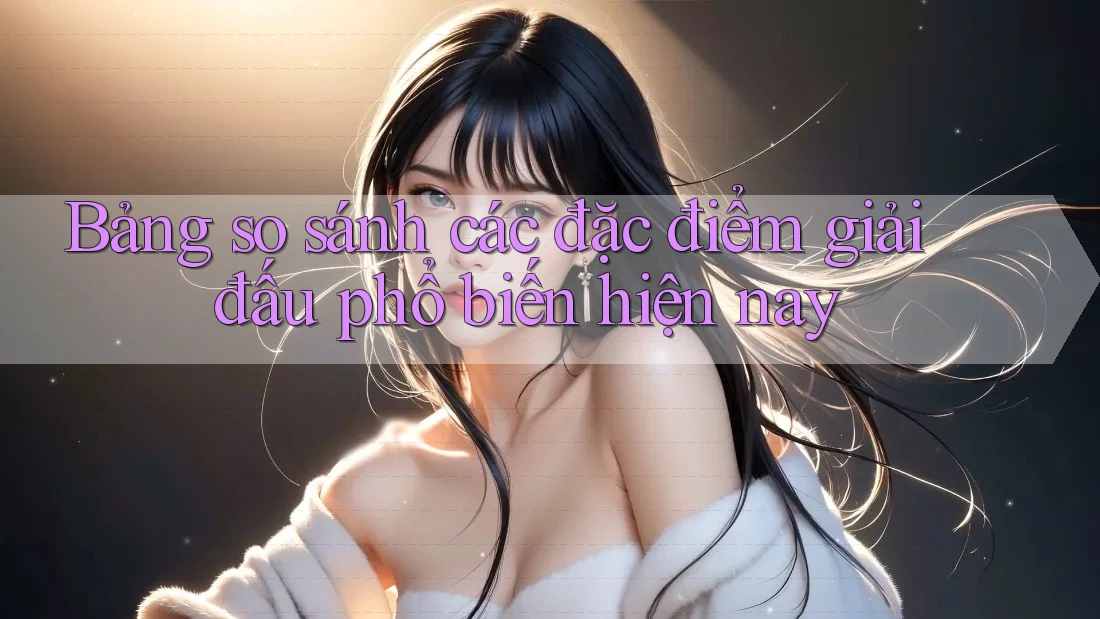 Bảng so sánh các đặc điểm giải đấu phổ biến hiện nay