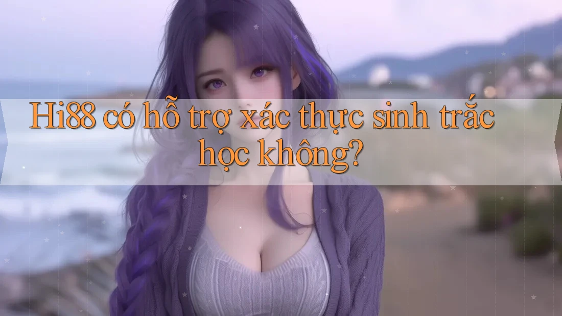 Hi88 có hỗ trợ xác thực sinh trắc học không?