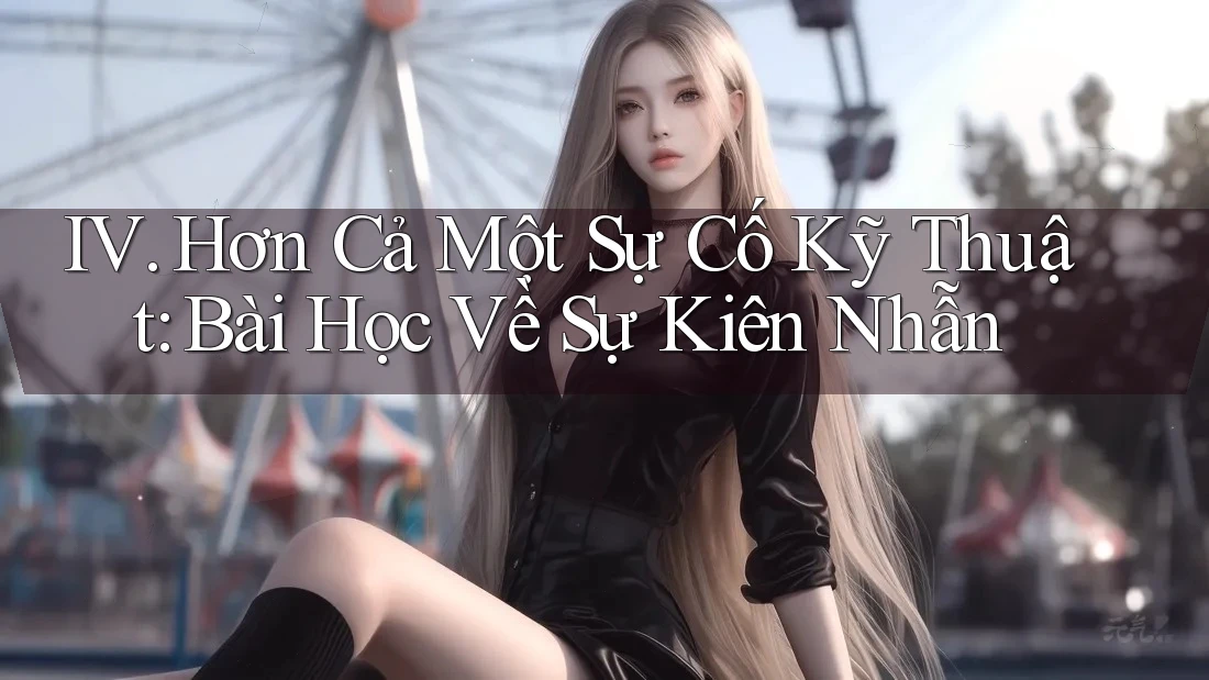 IV. Hơn Cả Một Sự Cố Kỹ Thuật: Bài Học Về Sự Kiên Nhẫn