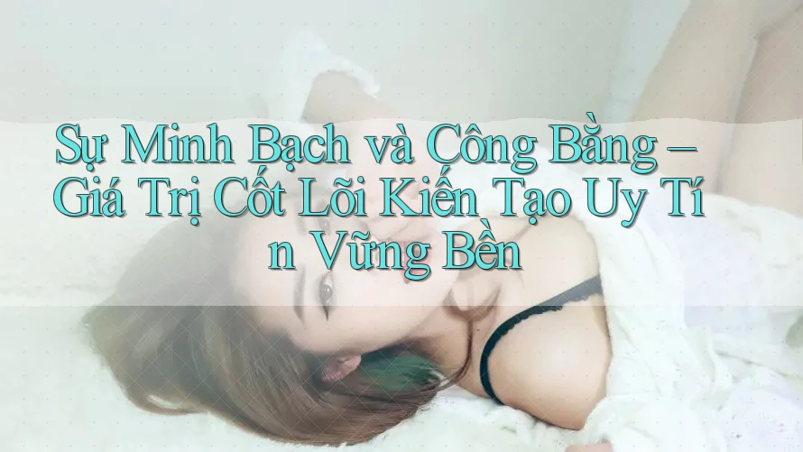 Sự Minh Bạch và Công Bằng – Giá Trị Cốt Lõi Kiến Tạo Uy Tín Vững Bền
