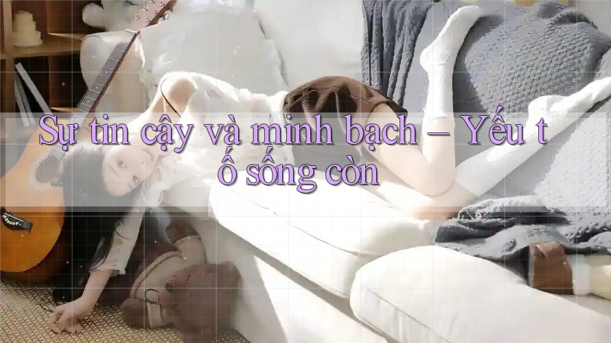 Sự tin cậy và minh bạch – Yếu tố sống còn