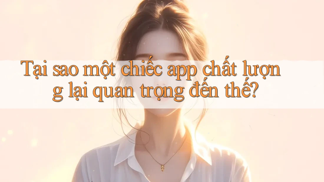 Tại sao một chiếc app chất lượng lại quan trọng đến thế?