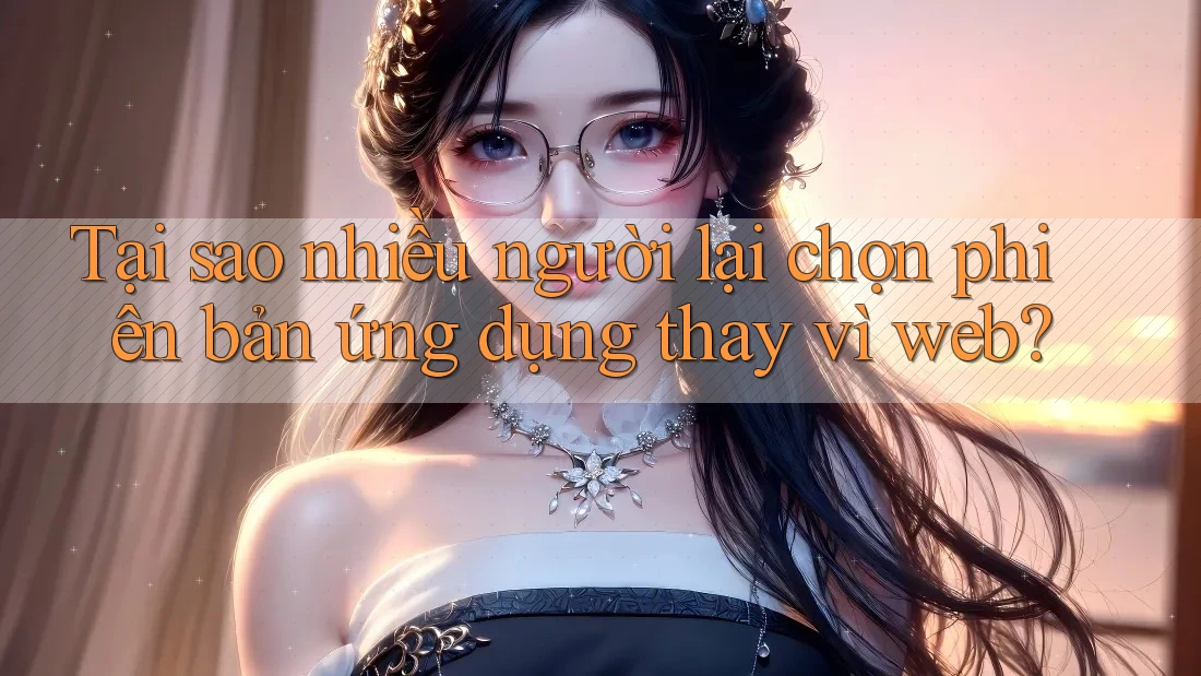 Tại sao nhiều người lại chọn phiên bản ứng dụng thay vì web?