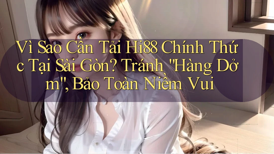 Vì Sao Cần Tải Hi88 Chính Thức Tại Sài Gòn? Tránh “Hàng Dởm”, Bảo Toàn Niềm Vui