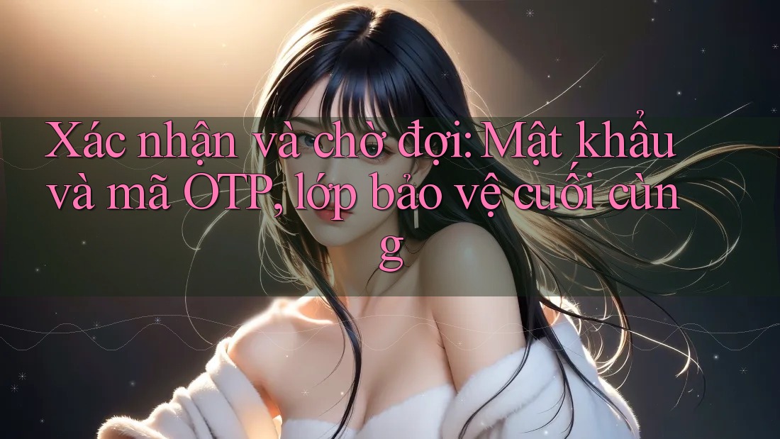 Xác nhận và chờ đợi: Mật khẩu và mã OTP, lớp bảo vệ cuối cùng Xác nhận và chờ đợi: Mật khẩu và mã OTP, lớp bảo vệ cuối cùng